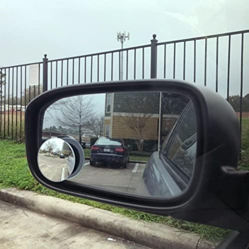 Ampper Blind Spot Mirror HD Glass Frameless Convex Rear View Mirror