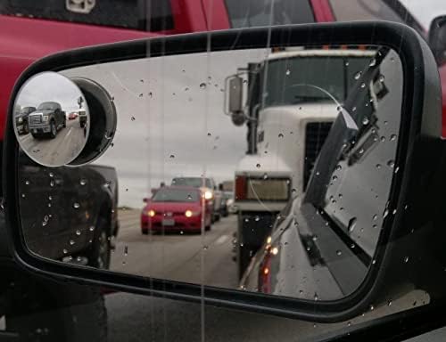 Ampper Blind Spot Mirror HD Glass Frameless Convex Rear View Mirror