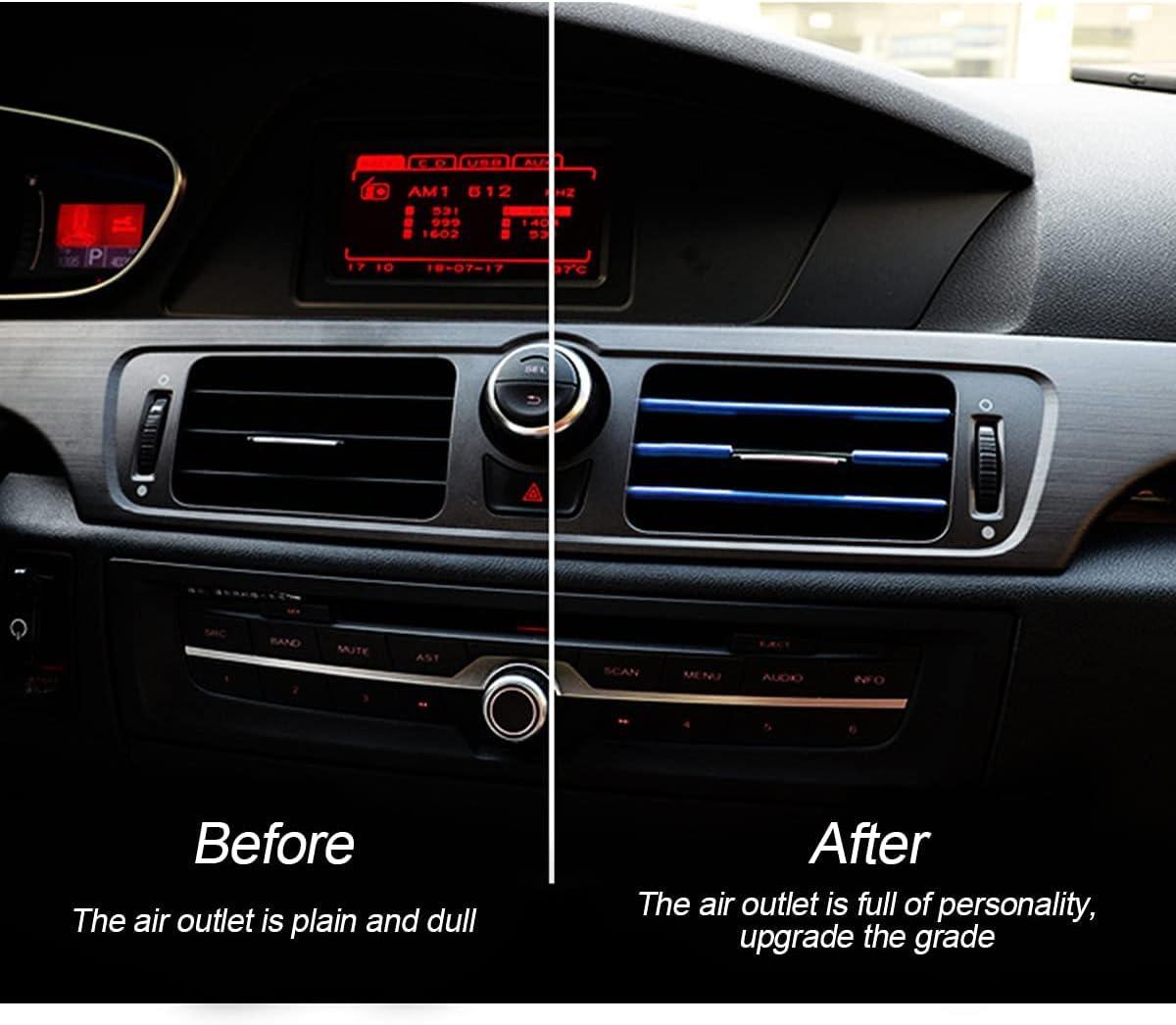 Car Air Conditioner Decoration Strip for Vent Outlet