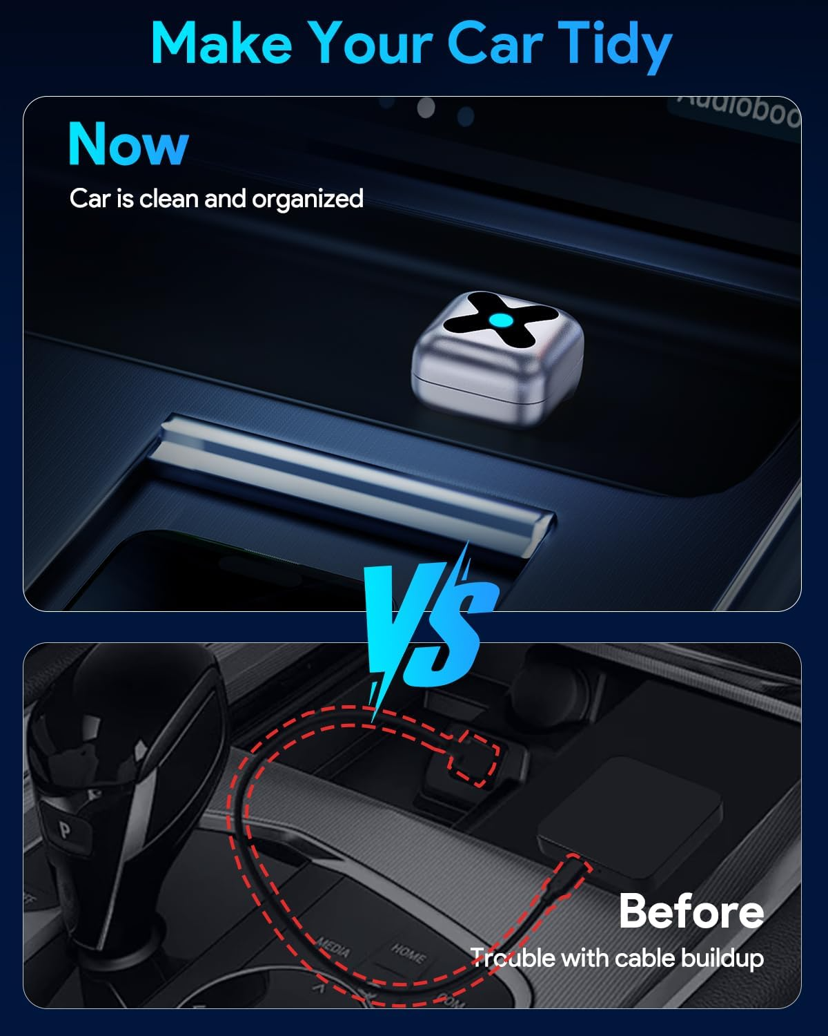 2-in-1 Wireless CarPlay Adapter