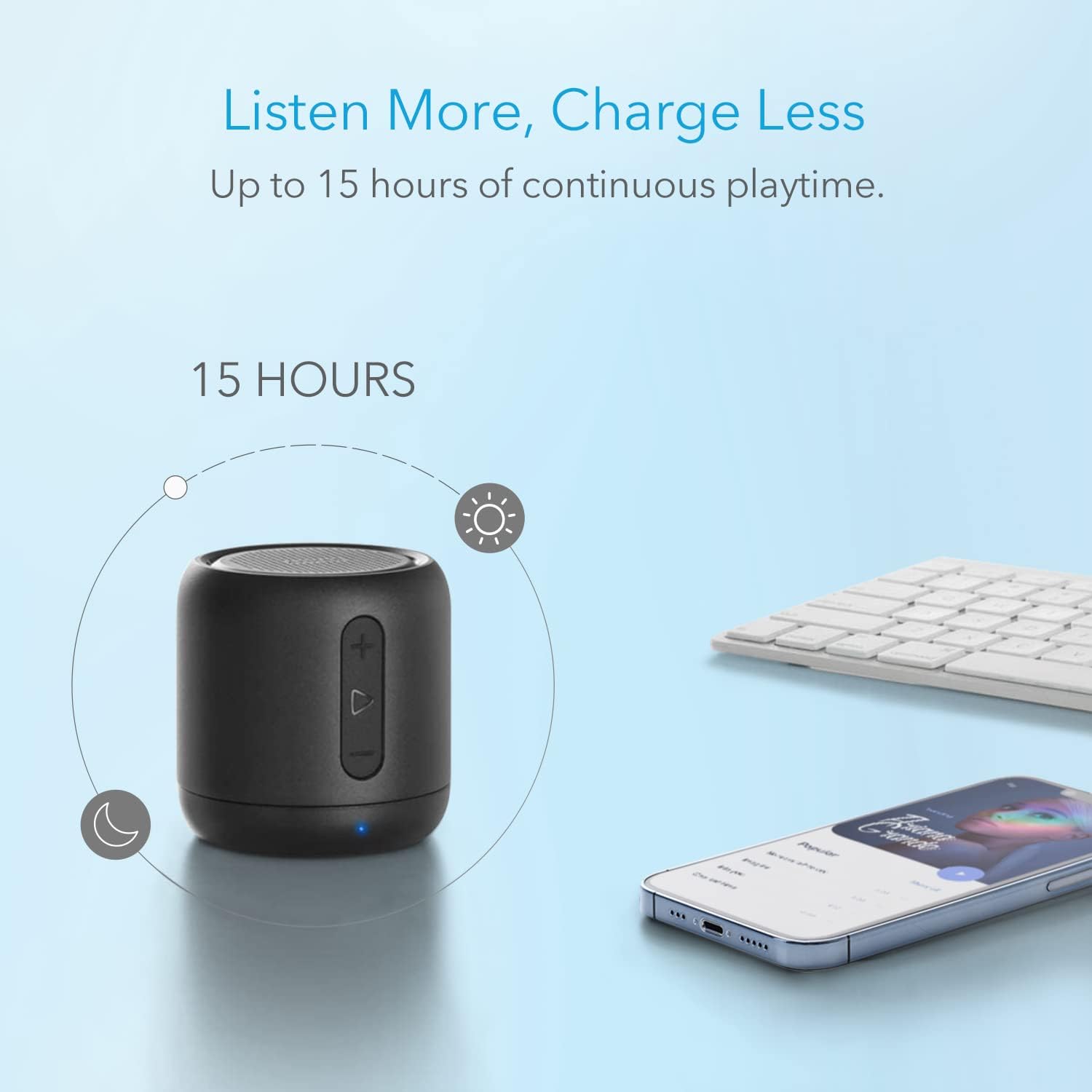 Soundcore Anker Mini, Super-Portable Bluetooth Speaker with FM Radio