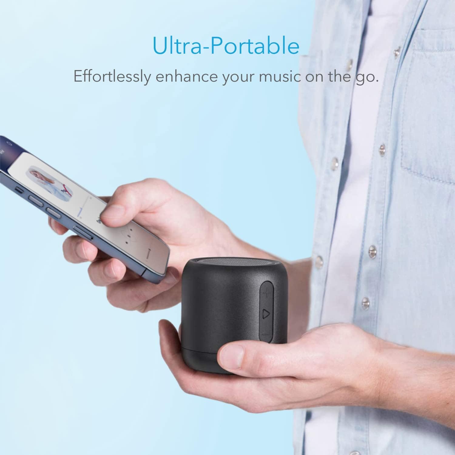 Soundcore Anker Mini, Super-Portable Bluetooth Speaker with FM Radio