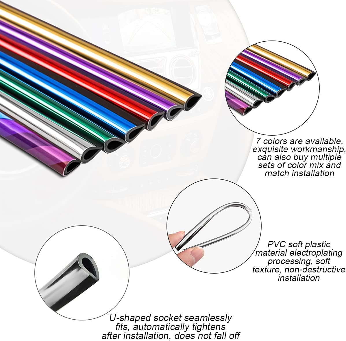 Car Air Conditioner Decoration Strip for Vent Outlet