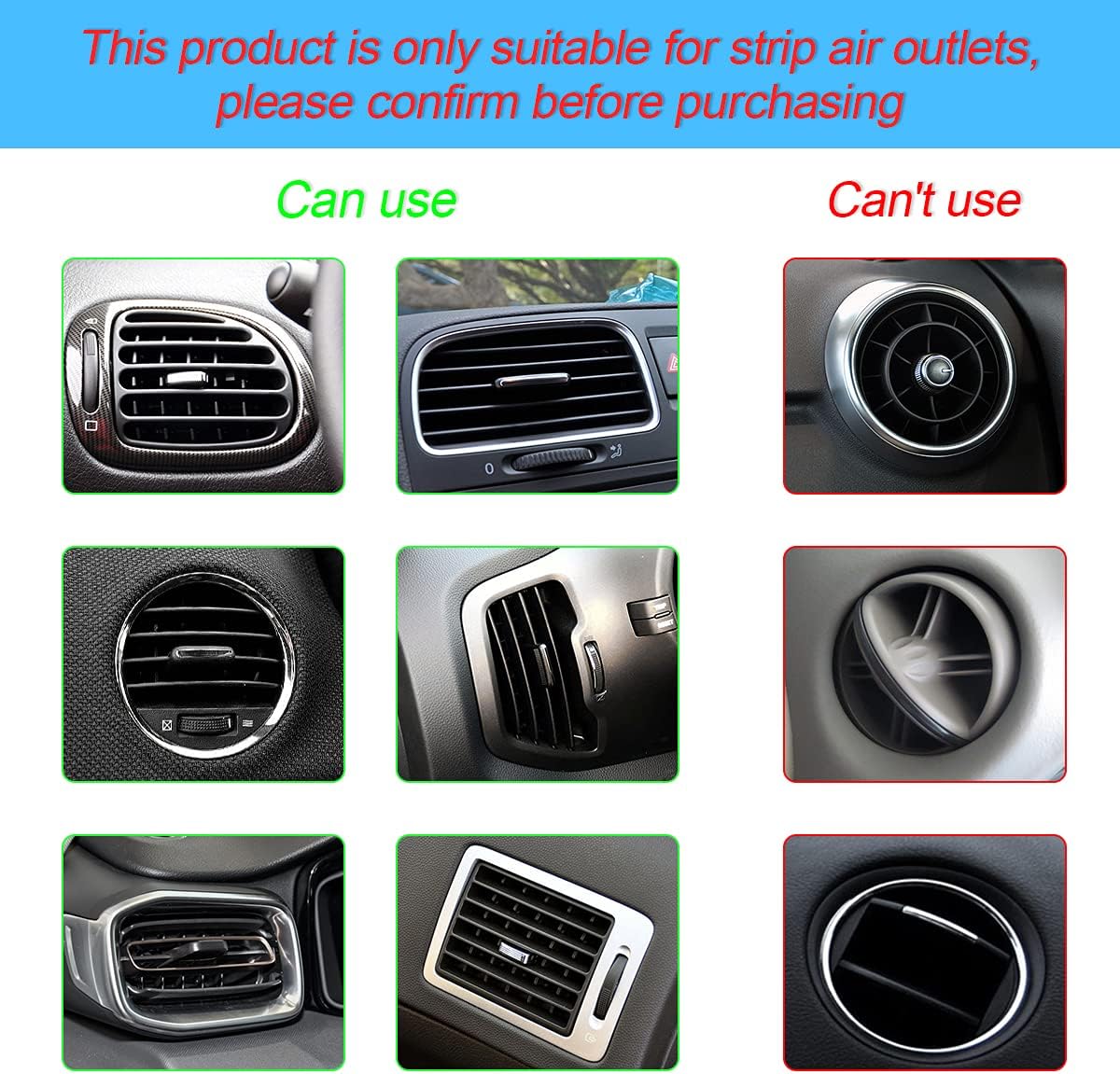 Car Air Conditioner Decoration Strip for Vent Outlet