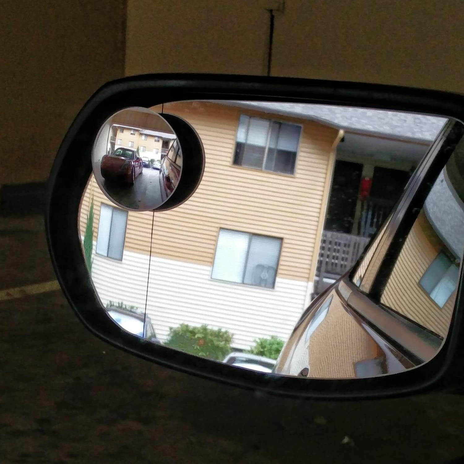Ampper Blind Spot Mirror HD Glass Frameless Convex Rear View Mirror