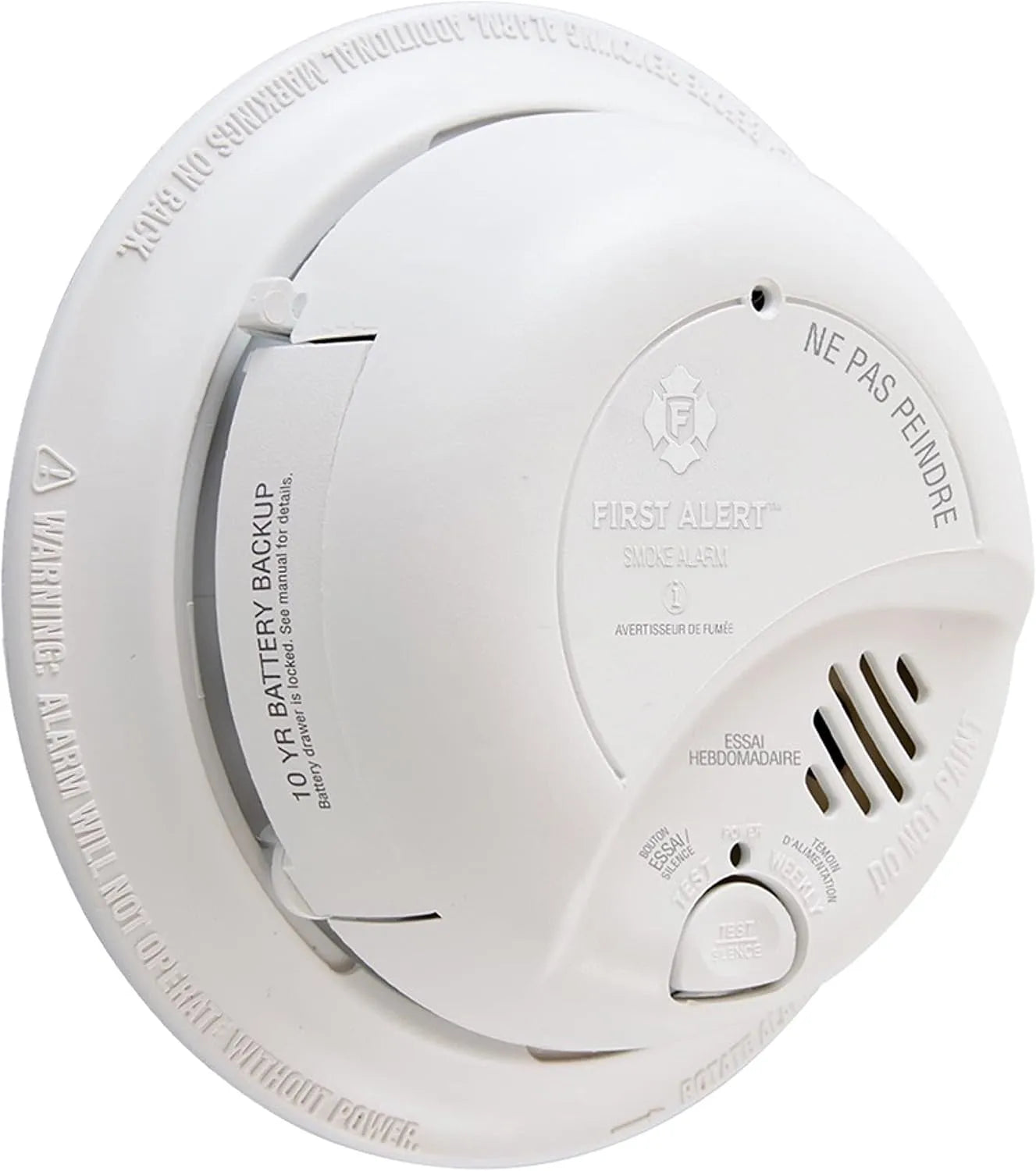 First Alert 9120BA Hardwired Smoke Alarm with 9V Backup Battery