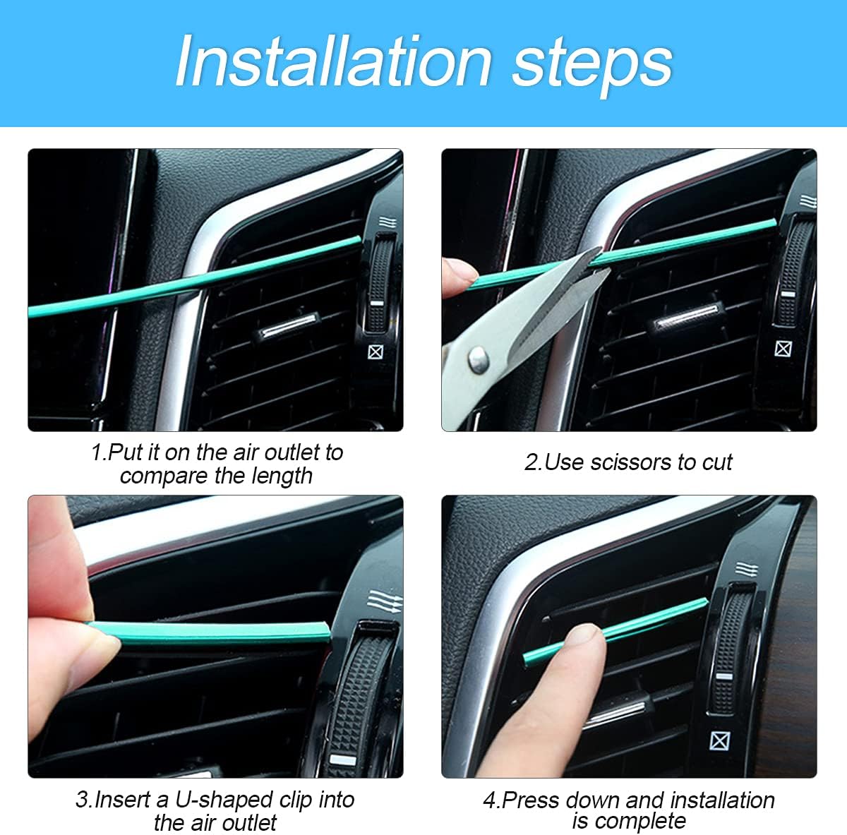 Car Air Conditioner Decoration Strip for Vent Outlet