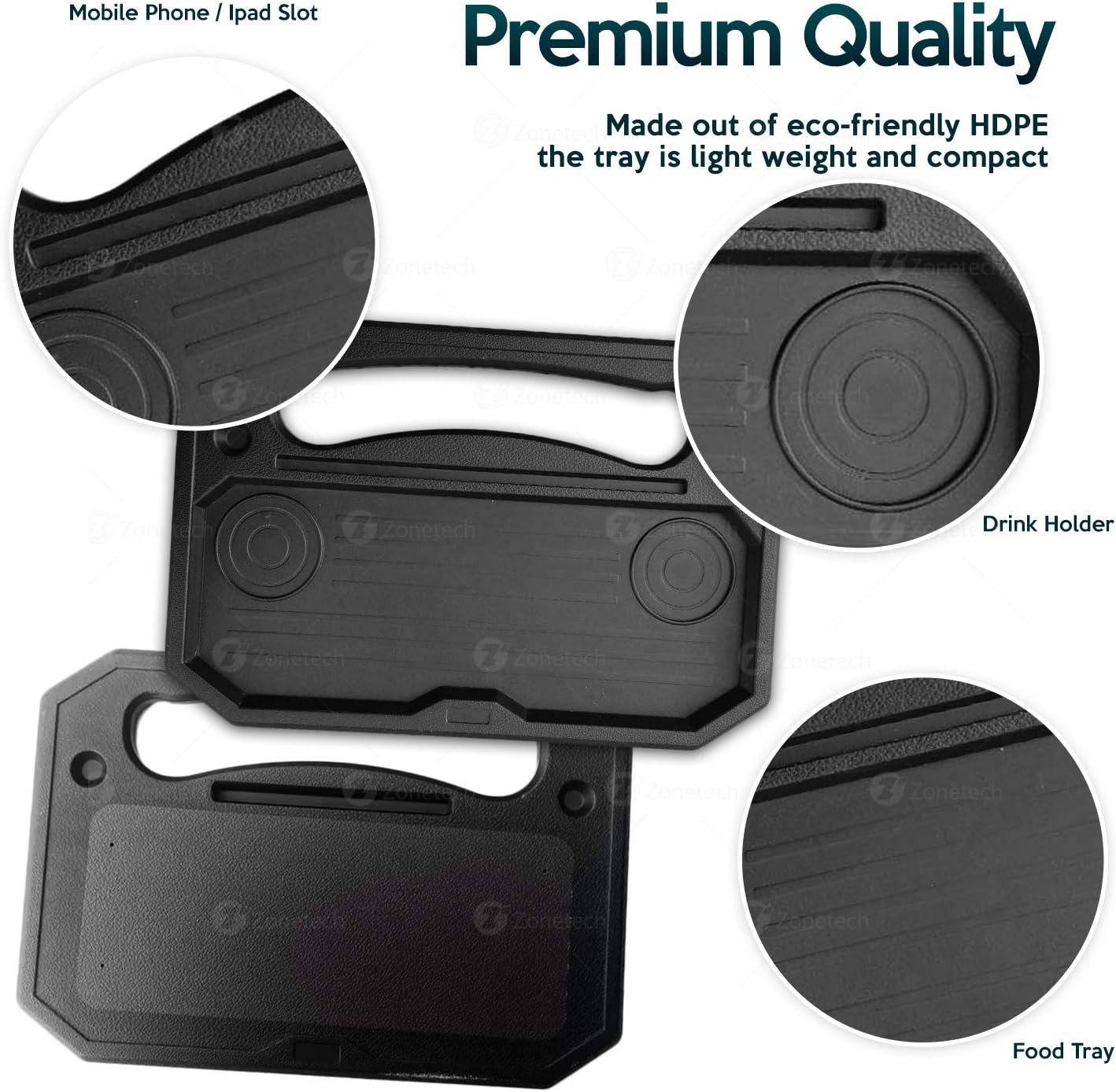 ZONETECH Car Steering Wheel Eating Tray Desk