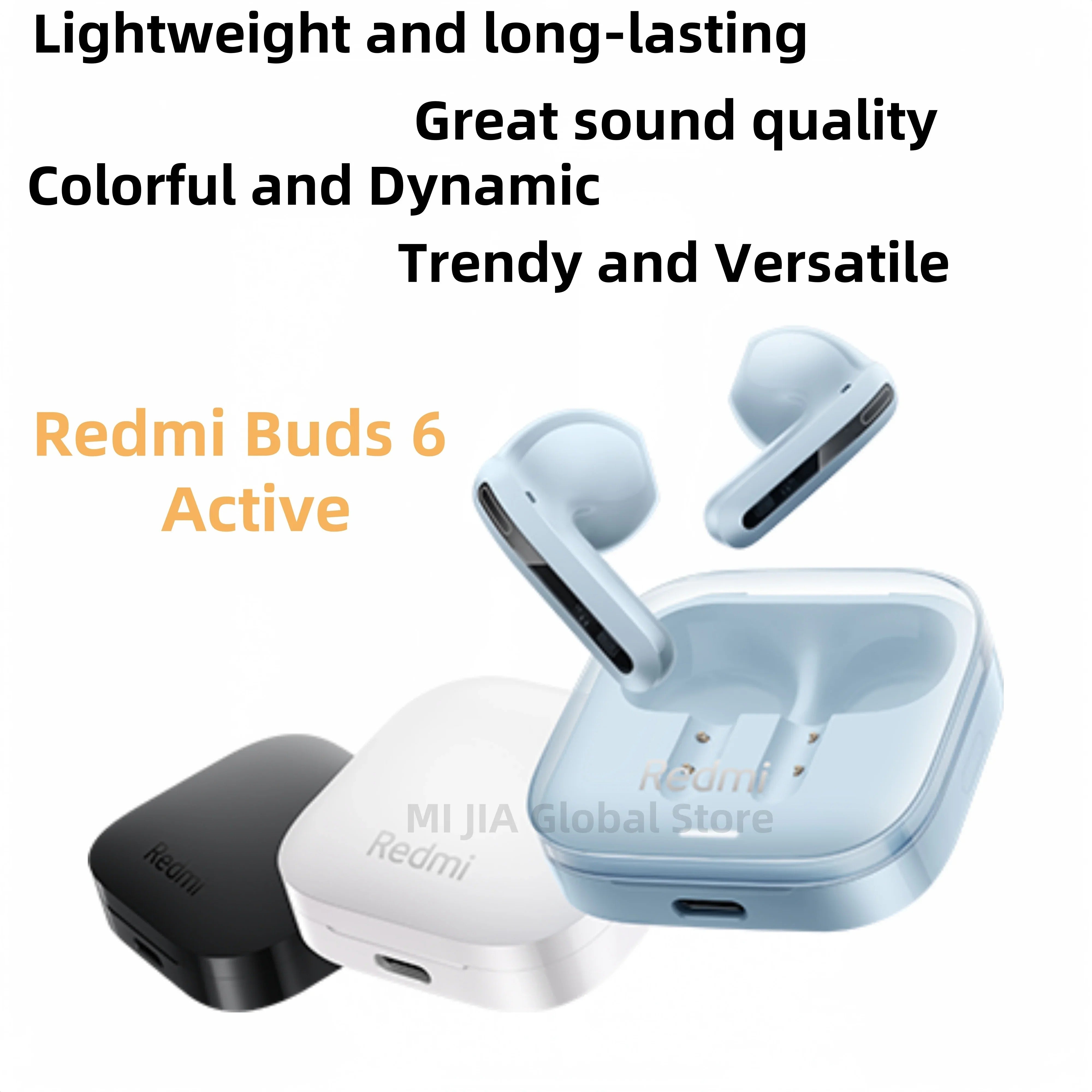 New Xiaomi Redmi Buds 6 Active TWS Bluetooth Earbuds