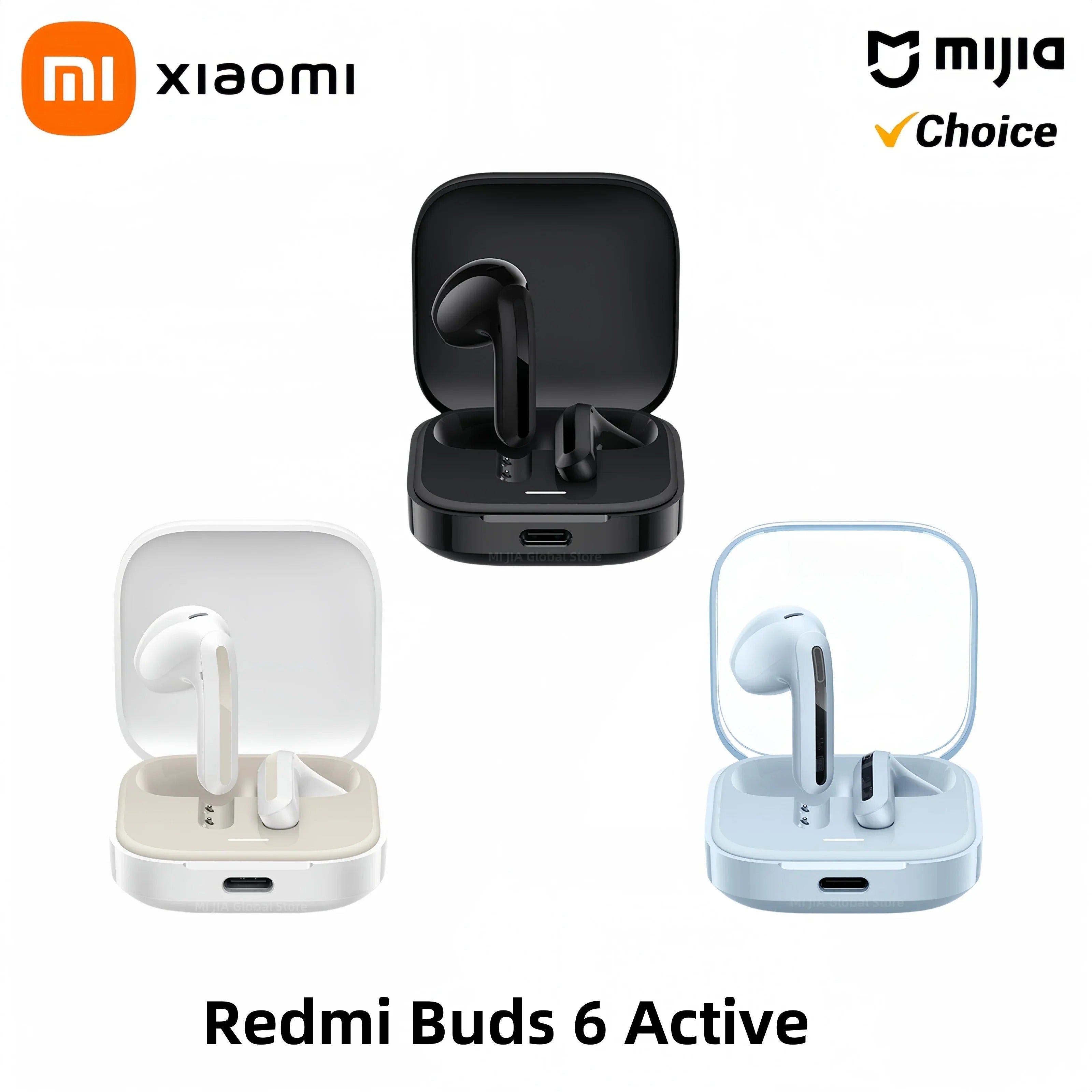 New Xiaomi Redmi Buds 6 Active TWS Bluetooth Earbuds
