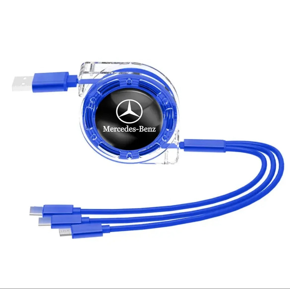 3 in 1 Car Interior Quick Charger USB Data Cable